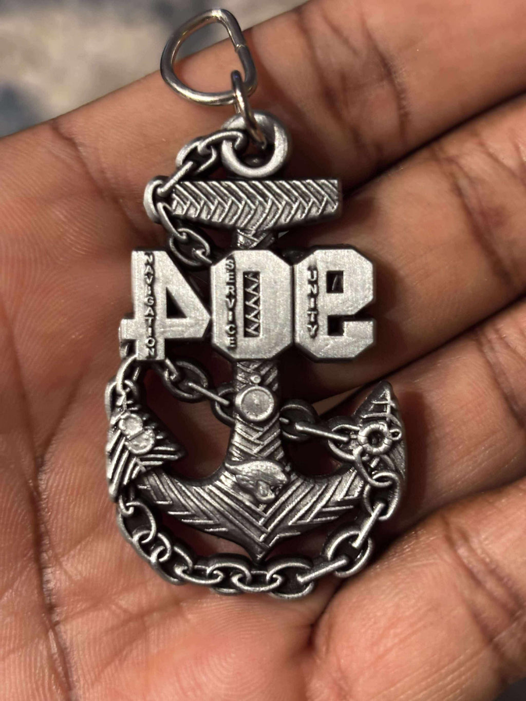 904 Naval Area Code KeyChain