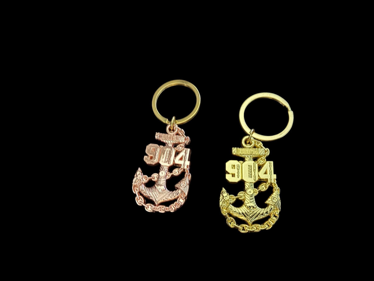 904 Naval Area Code KeyChain