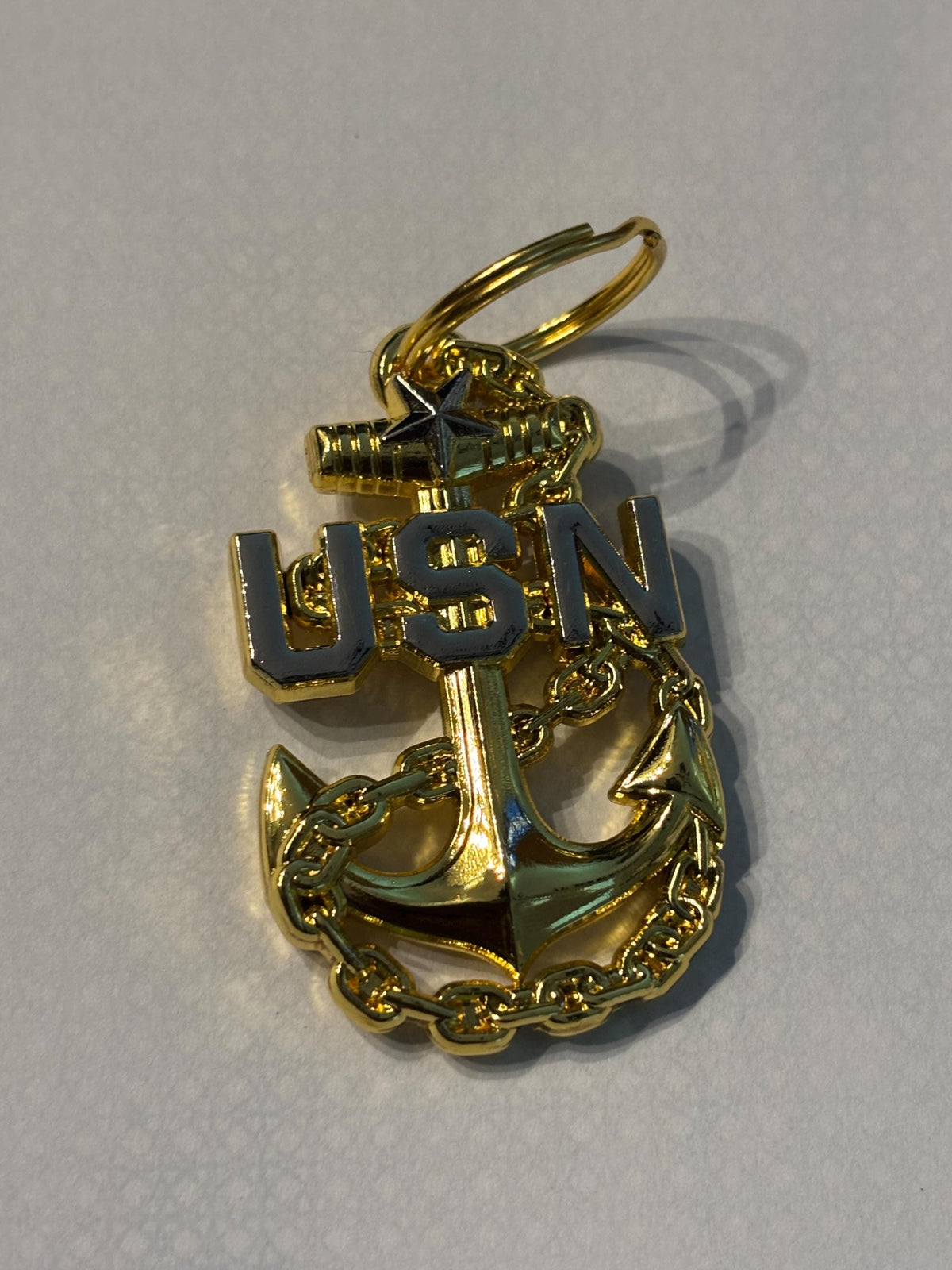 Navy Senior Chief Anchor KeyChain