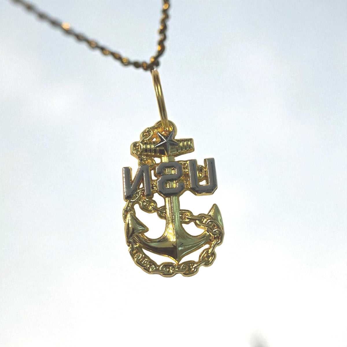 Navy Senior Chief Anchor KeyChain