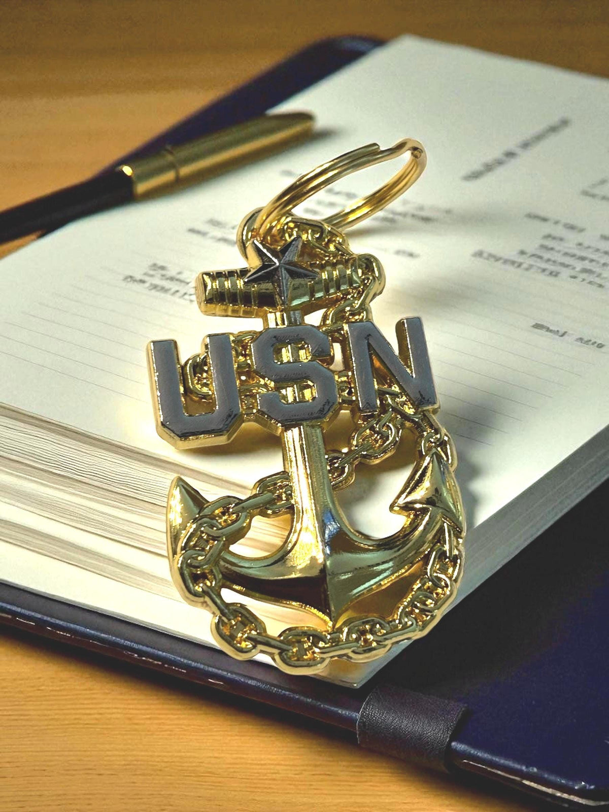 Navy Senior Chief Anchor KeyChain