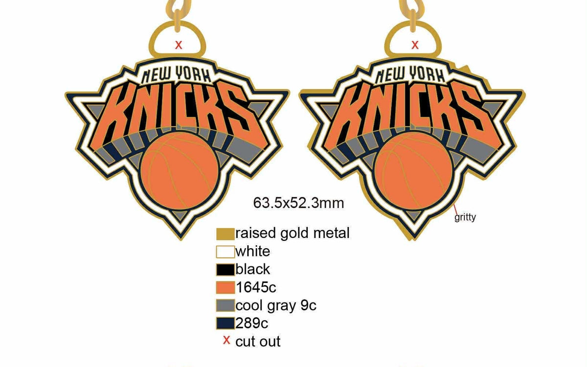 NYC Knick Basketball keychain