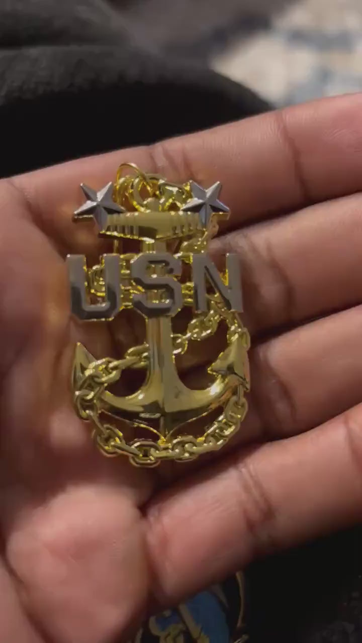 Navy Master Chief Anchor KeyChain