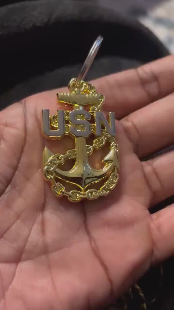 Navy Chief Anchor KeyChain